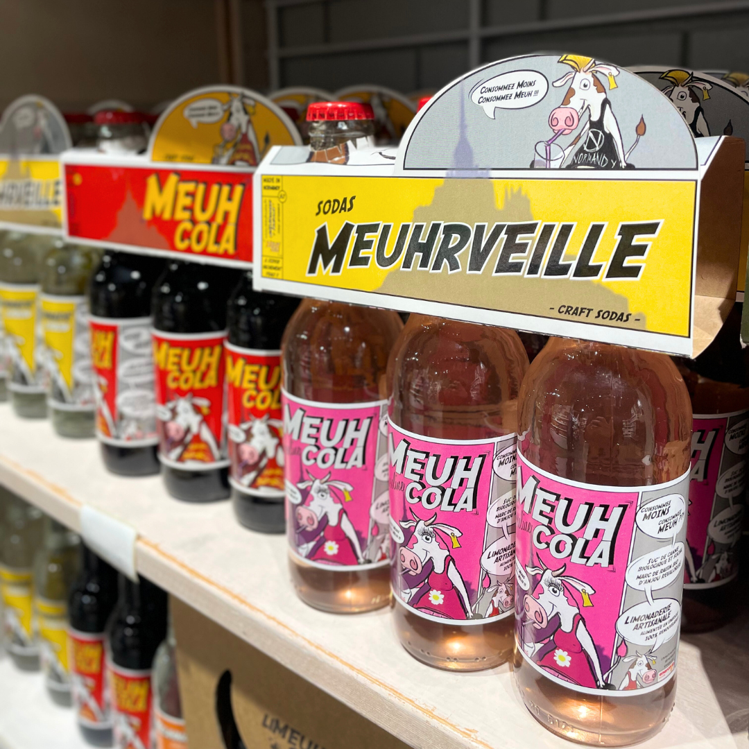 Sodas Meuh Cola chez Pop'iz Greenp'iz au Havre